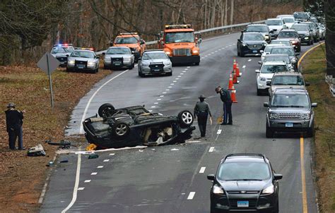 Posted 5/13/16 _____ New Haven Register, Sunday. . Merritt parkway accident hamden